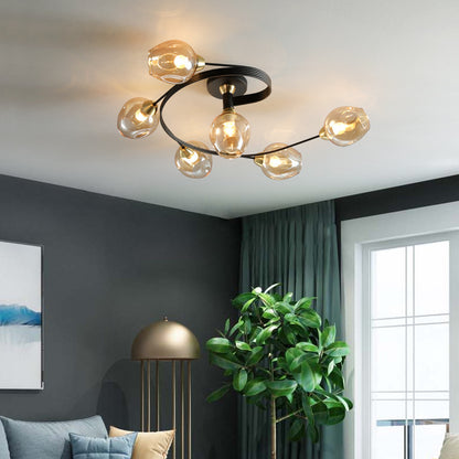 Scandinavian Modern LED Ceiling Lamp with Dimming