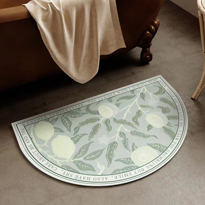 Scandinavian Retro Diatom Mud Bath Mat Non-Slip Washable Floor Rug