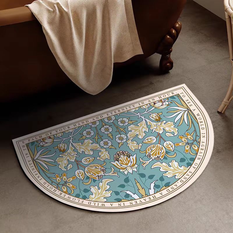 Scandinavian Retro Diatom Mud Bath Mat Non-Slip Washable Floor Rug