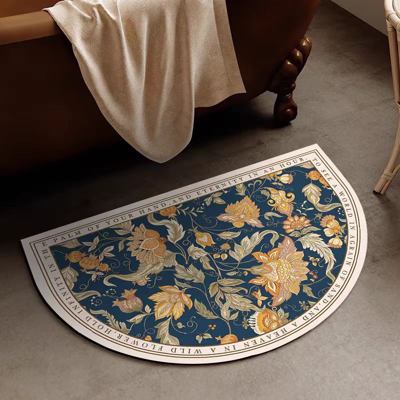 Scandinavian Retro Diatom Mud Bath Mat Non-Slip Washable Floor Rug