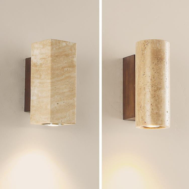 Scandinavian Travertine LED Wall Light