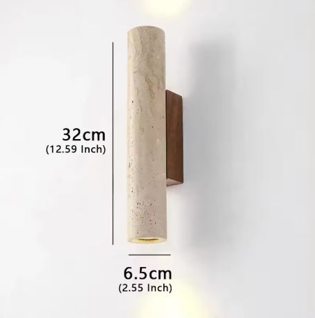 Scandinavian Travertine LED Wall Light