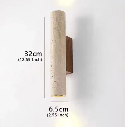 Scandinavian Travertine LED Wall Light