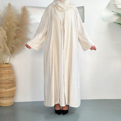 Scarf Inner Skirt Long Robe e Dress