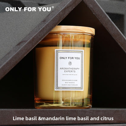 Scented candle fragrance souvenir