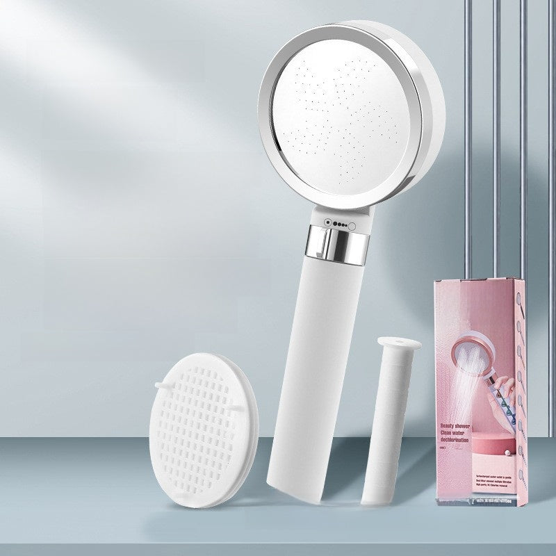 Scented filter shower head for skin care and beauty use