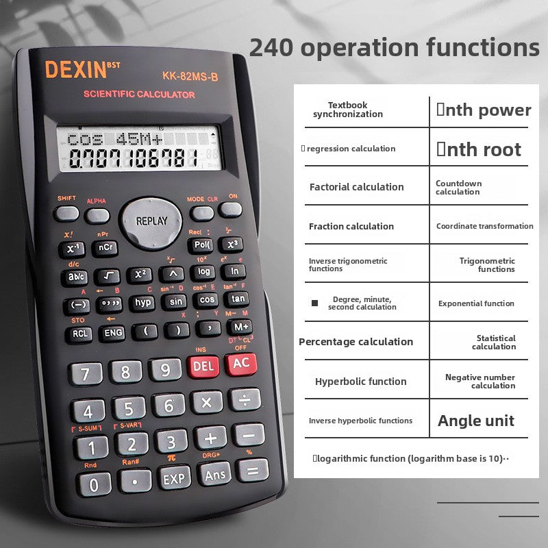 Scientific Function Calculator with 240 Operations