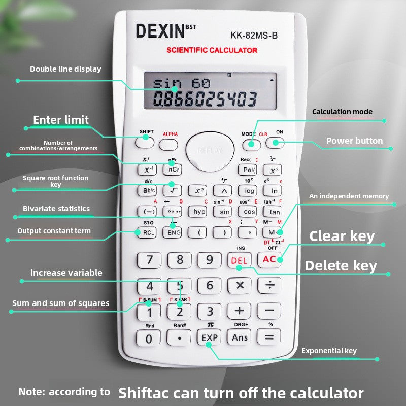 Scientific Function Calculator with 240 Operations