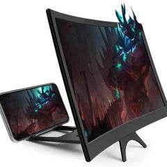 Black curved screen