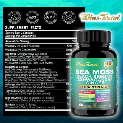 Sea Moss Shilajit Herbal Capsules