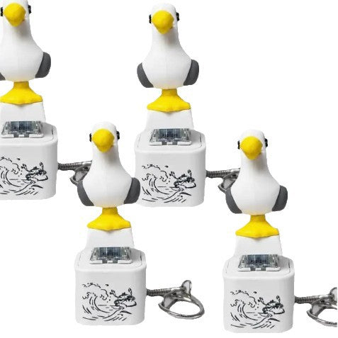 Seagull Button Keychain