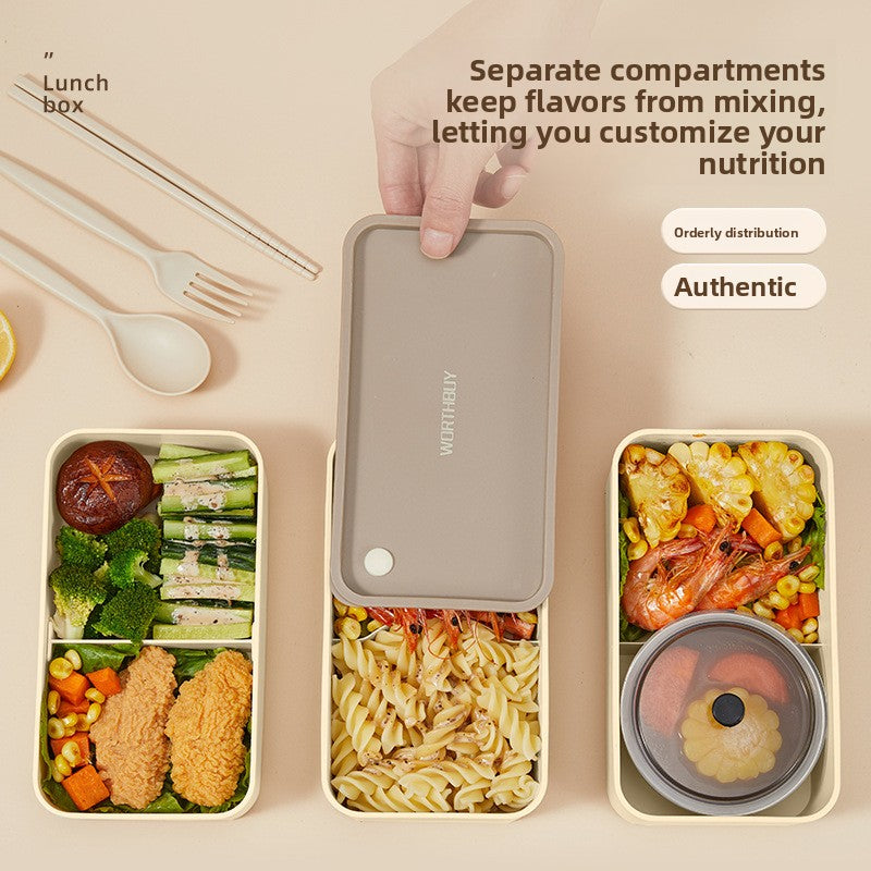 Sealed Multi-Compartment Microwave Safe Lunch Container