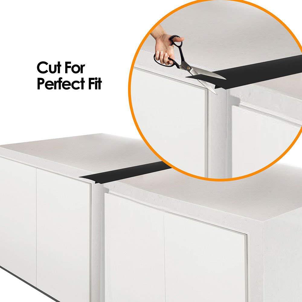 Sealing strip cover for the stove top to prevent dirt and oil from getting in.