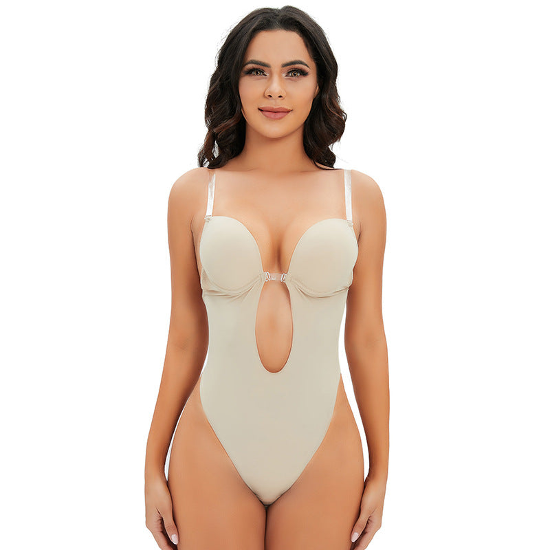Seamless Adjustable Shapewear Bodysuit with Invisible Straps