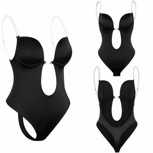 Seamless Adjustable Shapewear Bodysuit with Invisible Straps