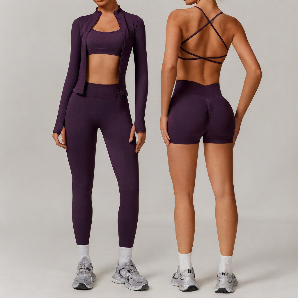 Seamless Back Yoga Set