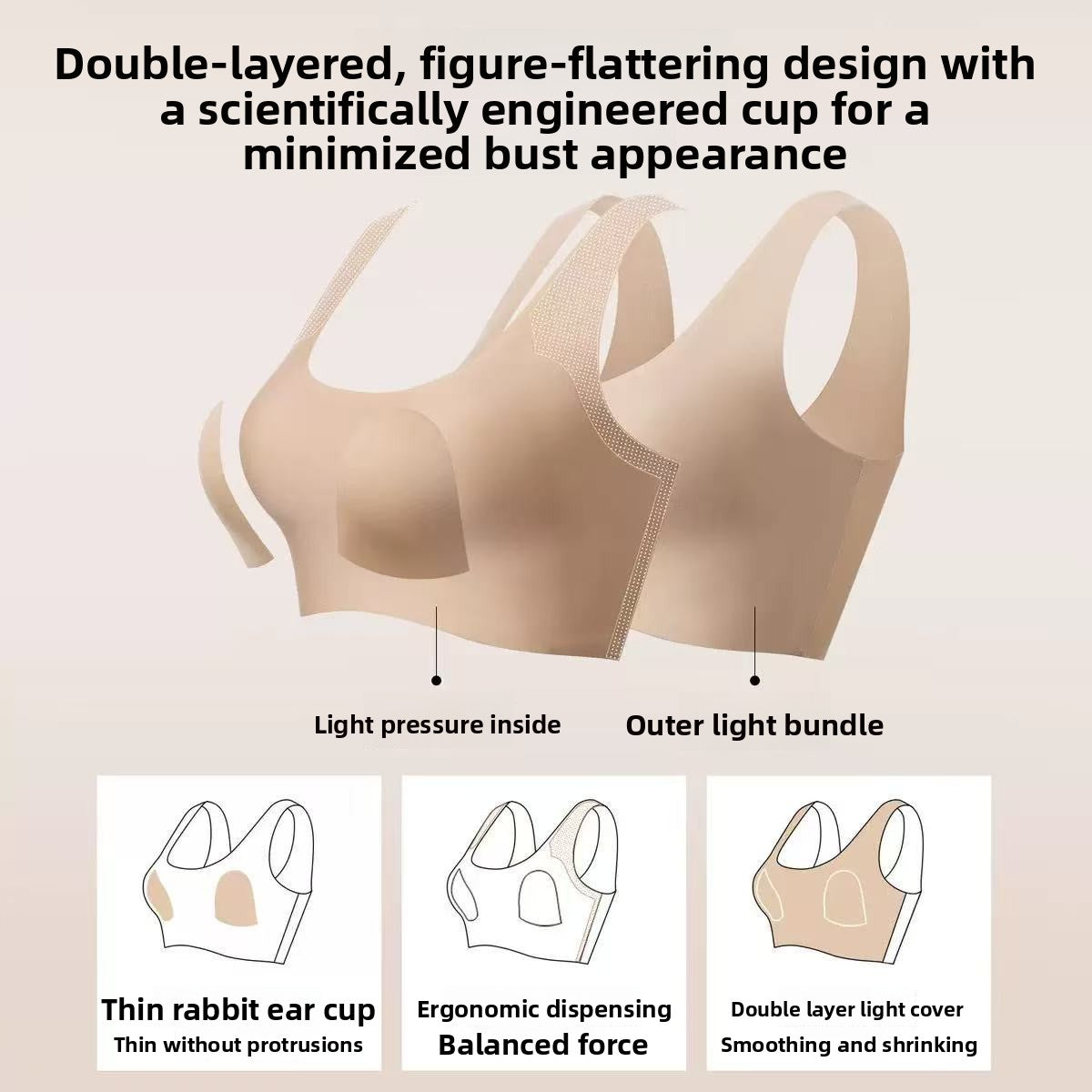 Seamless Backless Bralette