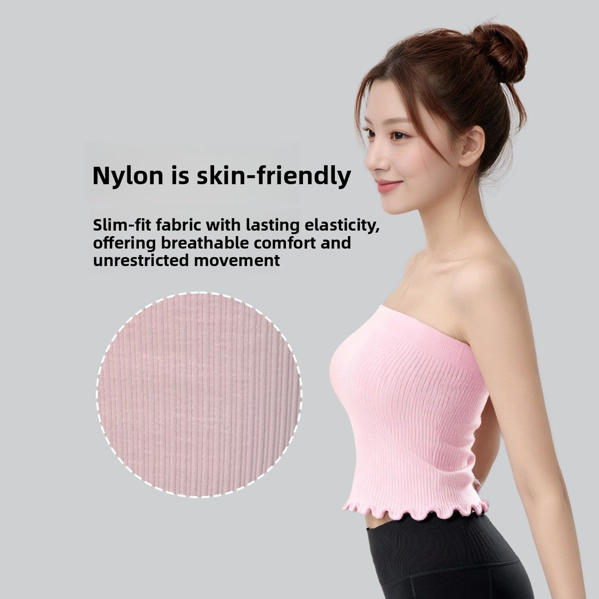 Seamless Backless Sports Bra