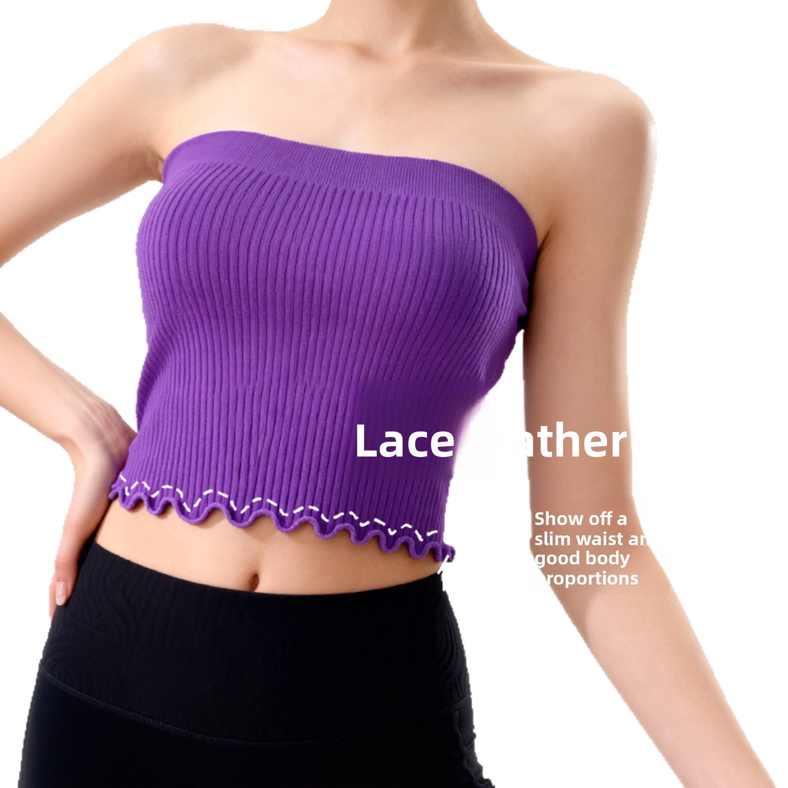 Seamless Backless Sports Bra