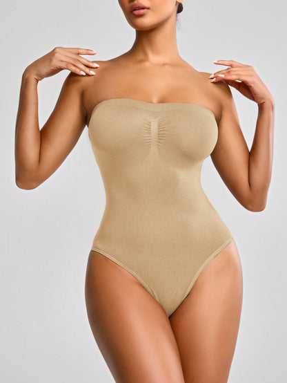 Seamless body-shaping and waist-cinching underwear