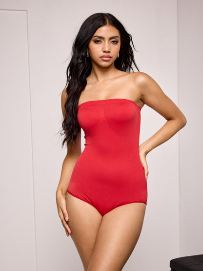 Seamless body-shaping and waist-cinching underwear