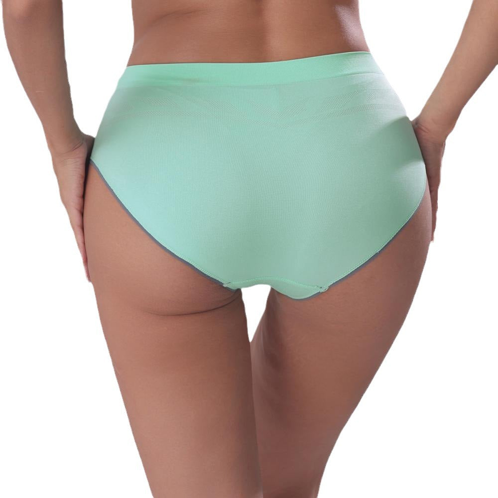 Seamless breathable hole sports underwear triangle yoga mid-waist high elastic