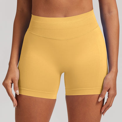 Seamless Butt-Lifting Yoga Shorts High Elastic Sports Fitness Shorts