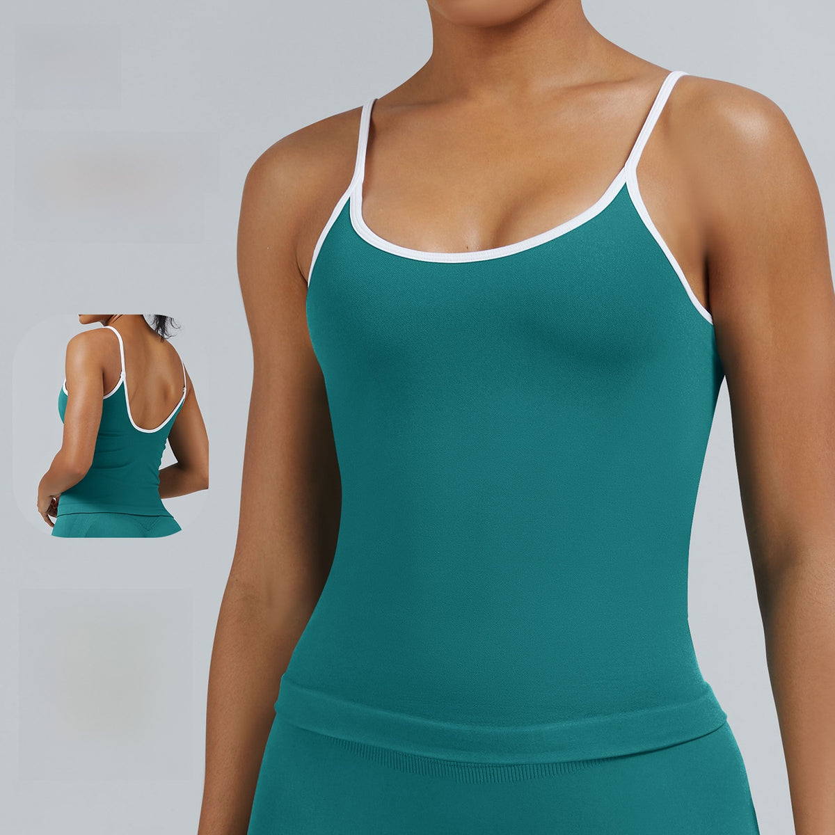 Seamless Color Block Sports Vest