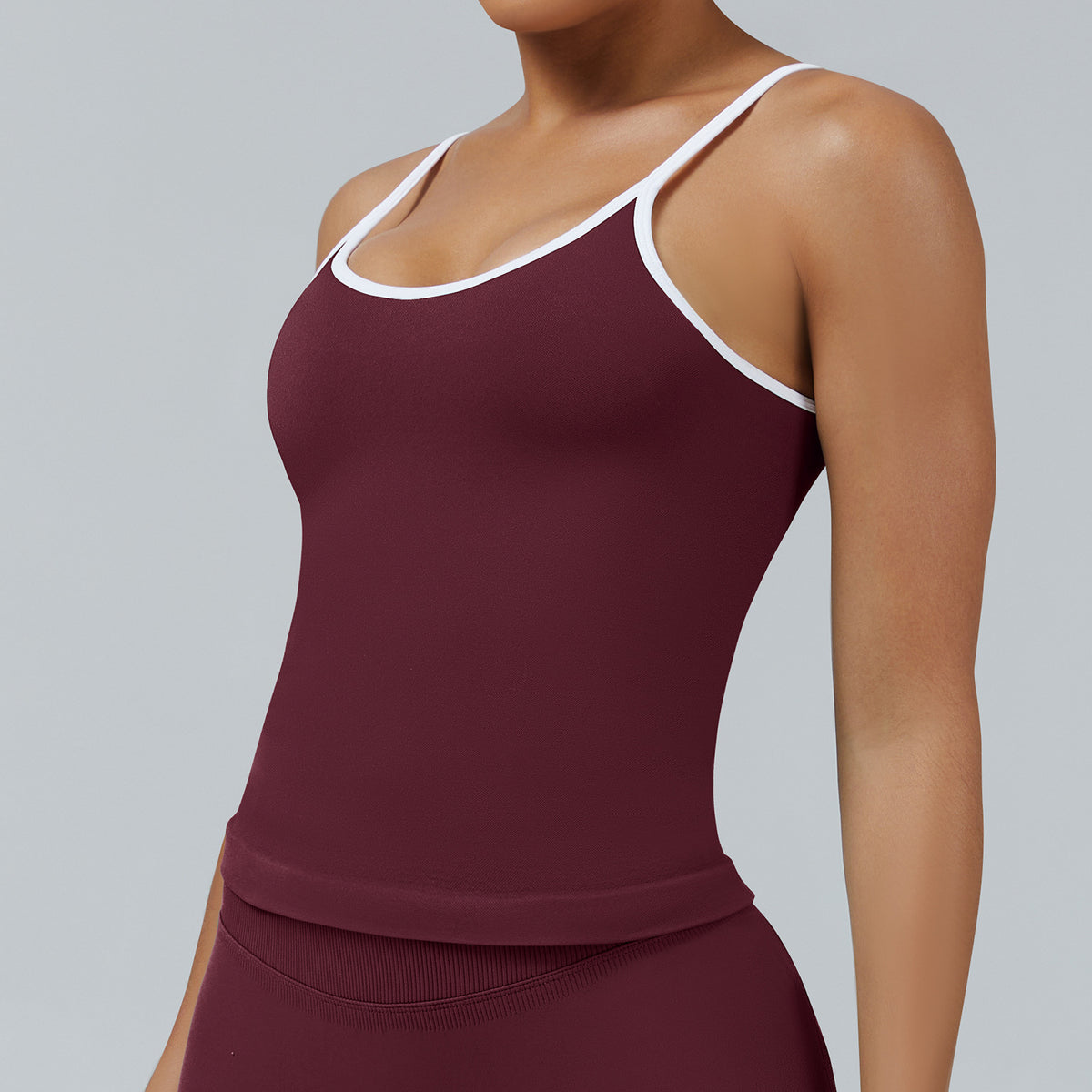Seamless Color Block Sports Vest