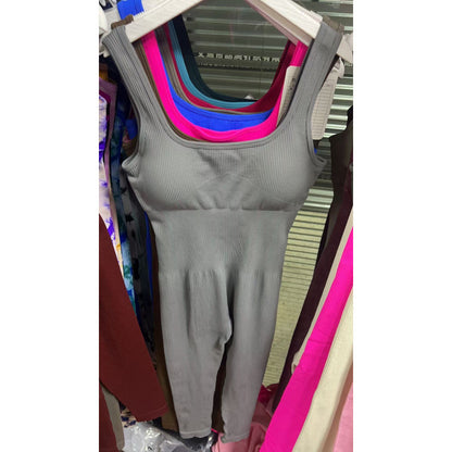Seamless Elastic Fitness Jumpsuit