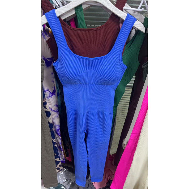 Seamless Elastic Fitness Jumpsuit