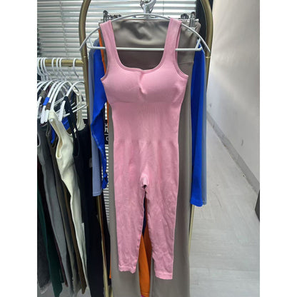 Seamless Elastic Fitness Jumpsuit