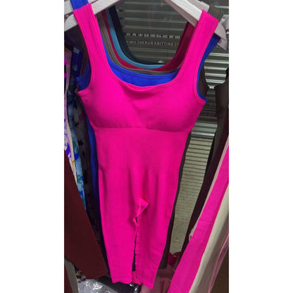 Seamless Elastic Fitness Jumpsuit