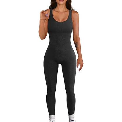 Seamless Elastic Fitness Jumpsuit
