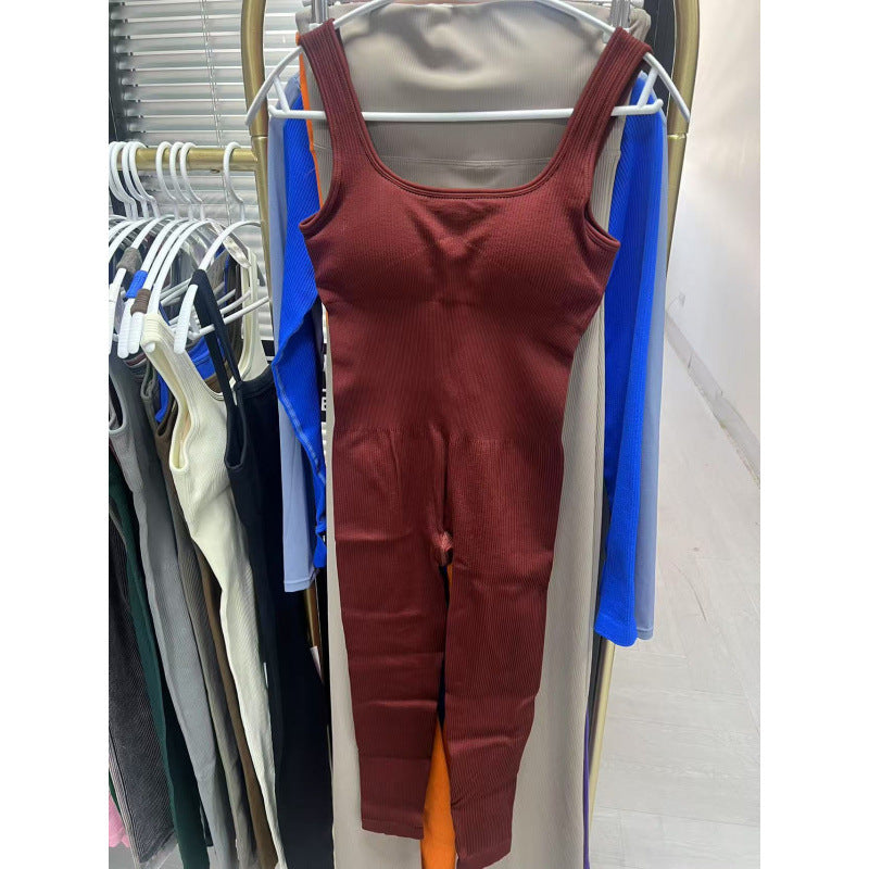 Seamless Elastic Fitness Jumpsuit