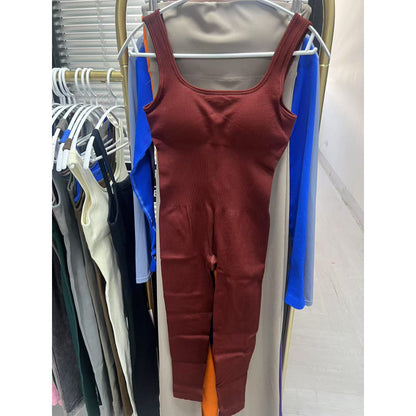Seamless Elastic Fitness Jumpsuit