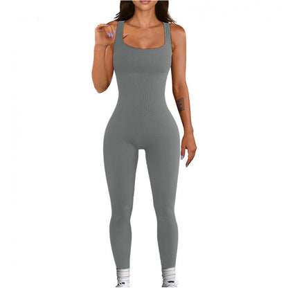 Seamless Elastic Fitness Jumpsuit