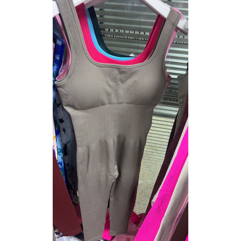 Seamless Elastic Fitness Jumpsuit