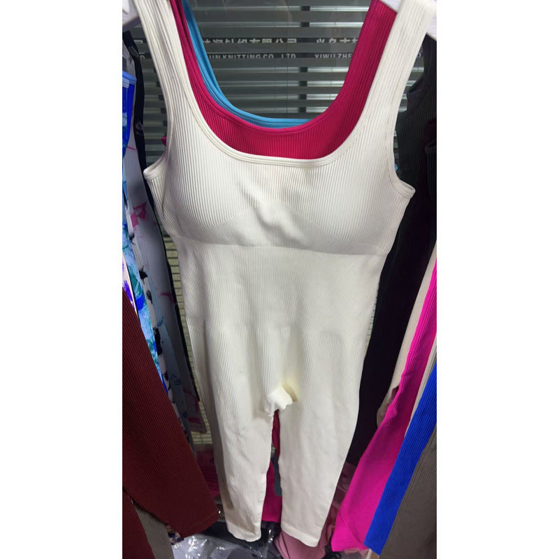 Seamless Elastic Fitness Jumpsuit