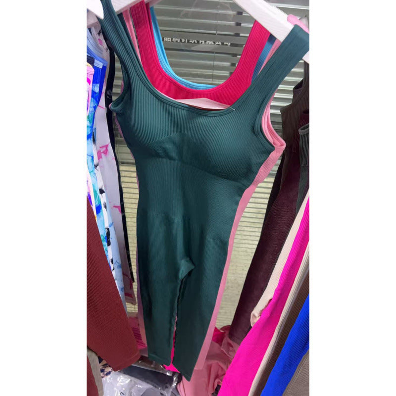 Seamless Elastic Fitness Jumpsuit