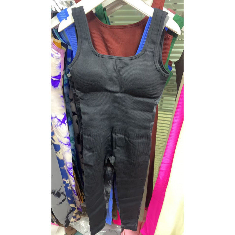 Seamless Elastic Fitness Jumpsuit