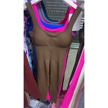 Seamless Elastic Fitness Jumpsuit