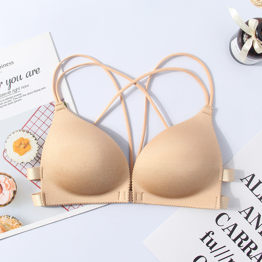 Seamless Front Closure Wireless Bra Vest