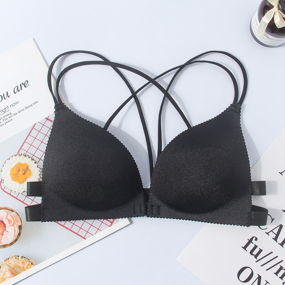 Seamless Front Closure Wireless Bra Vest