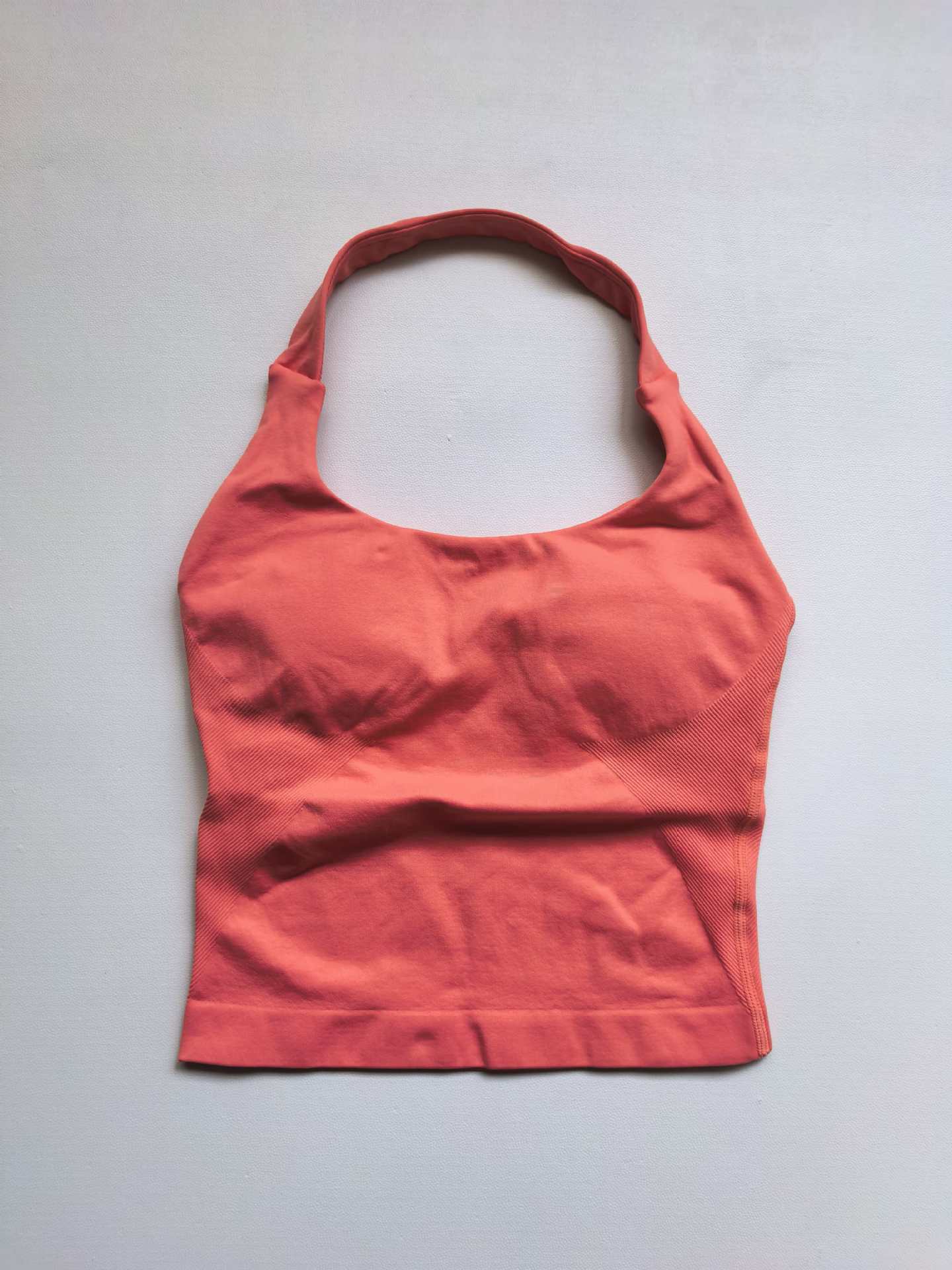 Seamless High Elastic Fitness Vest with Chest Pad