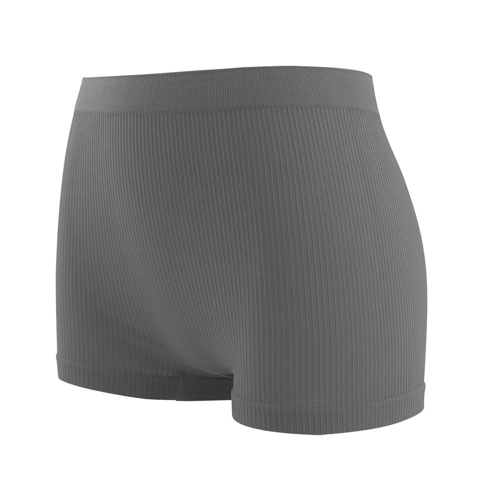 Seamless High Waist Ribbed Boxer Briefs