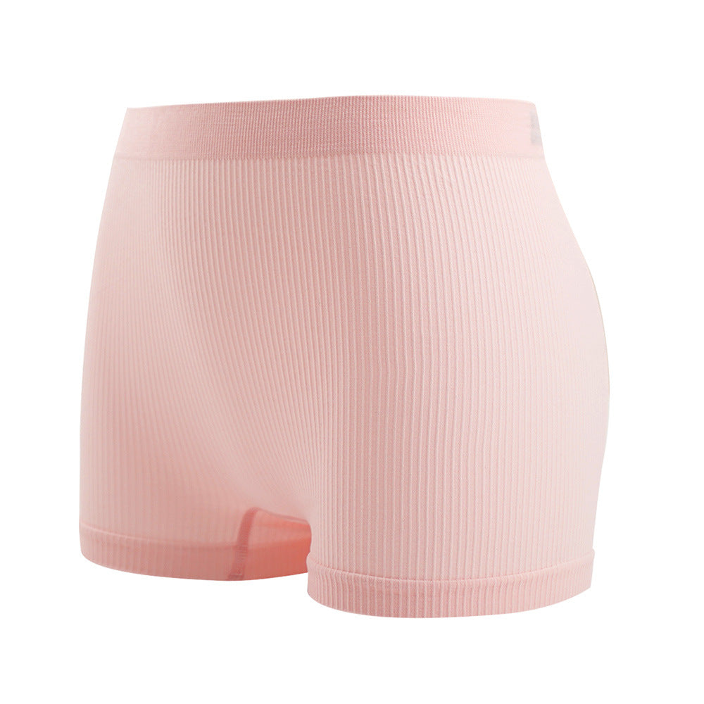 Seamless High Waist Ribbed Boxer Briefs