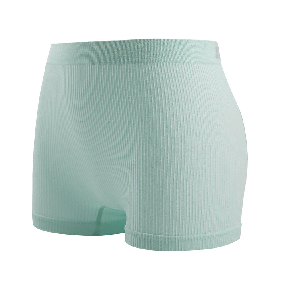 Seamless High Waist Ribbed Boxer Briefs
