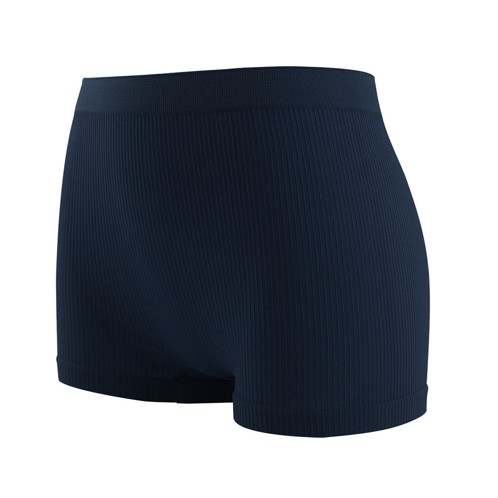Seamless High Waist Ribbed Boxer Briefs