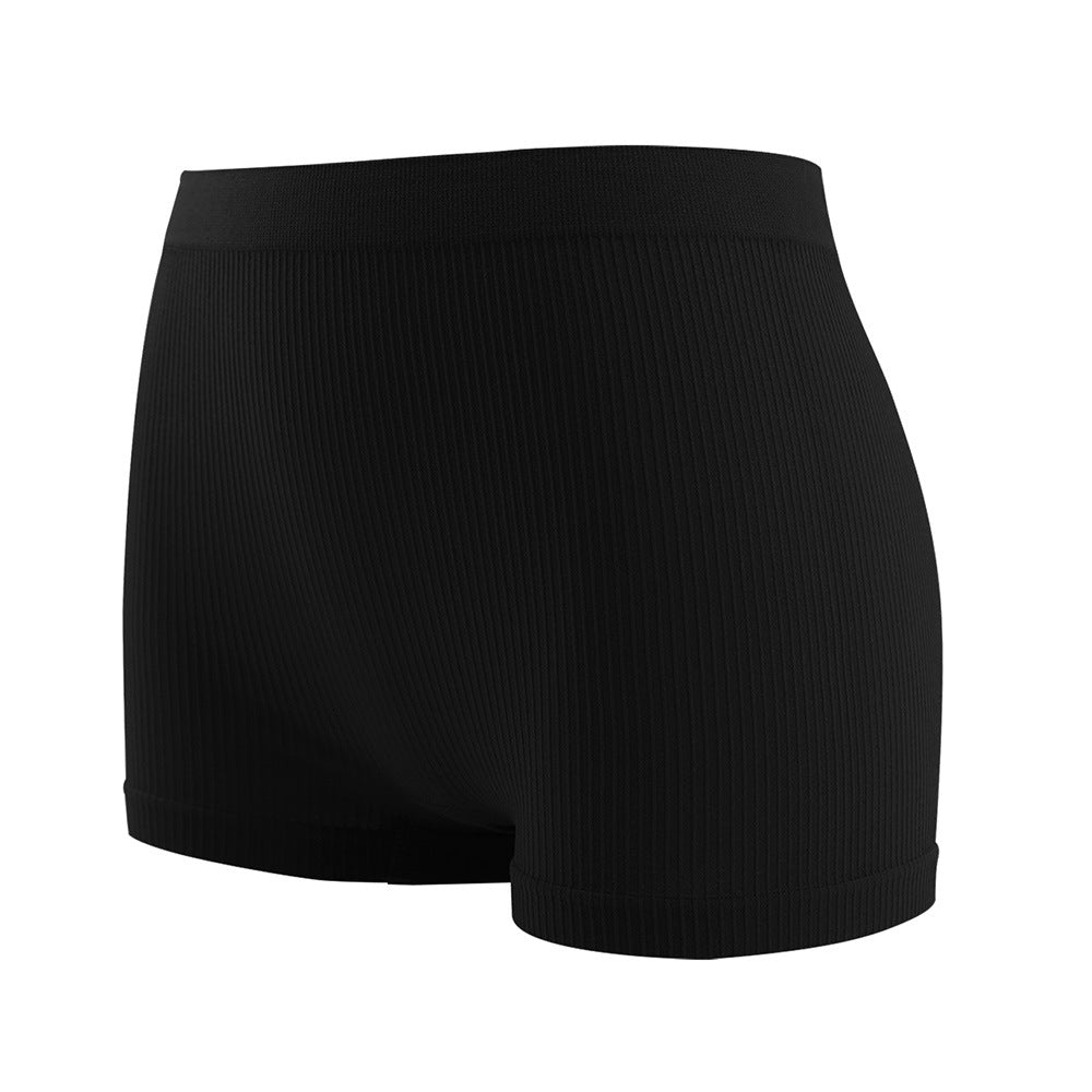 Seamless High Waist Ribbed Boxer Briefs
